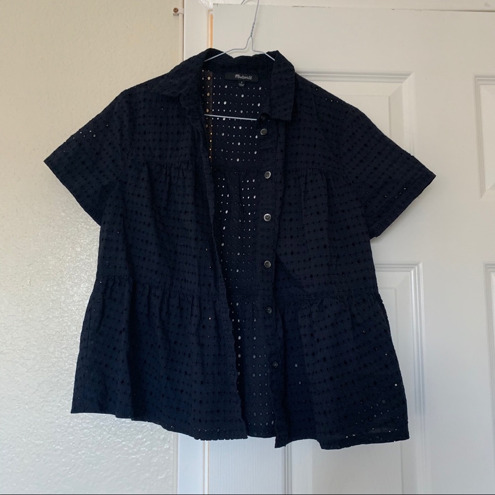 SOLD - Madewell Peplum Top